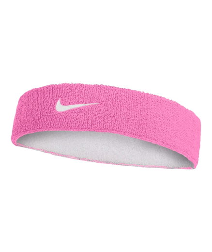 Nike Stirnband Swoosh Classic Reversible (Baumwollmix) pink/weiss - 1 Stück